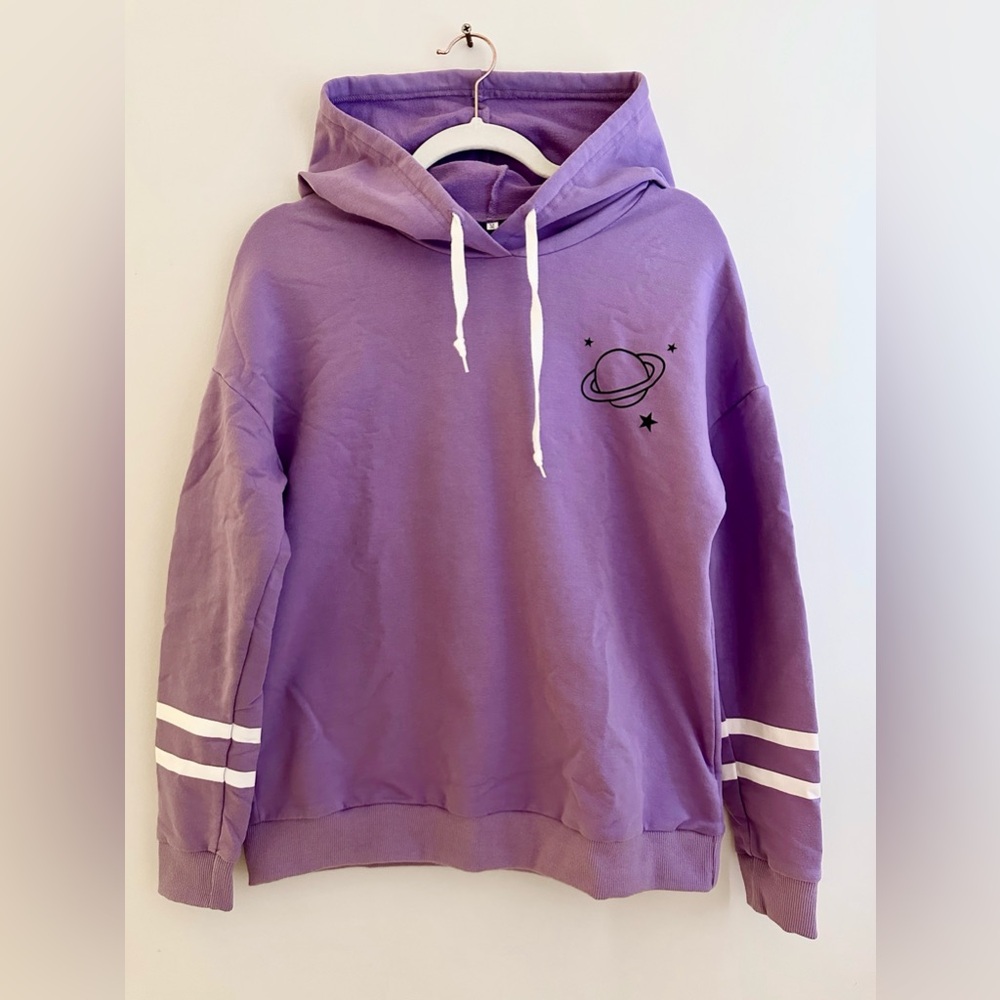 Purple Hoodie with Planet Design